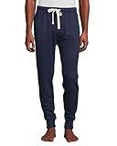 Lucky Brand Men's Pajama Pants – Breathable Sleep Bottoms and Jogger Pants with Side Pocket - Casual Joggers for Men (S-XL), Size X-Large, Heather Navy