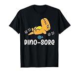 Gym Workout Dino Sore Exercise Fitness Boys Kids Women Men T-Shirt