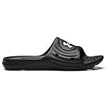 Under Armour mens Locker Iv Slide Sandal, Black Black White 001, 11 US