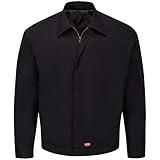 Red Kap mens Performance Crew Jacket work utility outerwear, Black, X-Large US