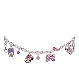 Disney Charm Bracelet with Metal Charms and Jelly Faceted Beads (Minnie)