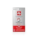 Illy Espresso Compatible Capsules - Single-Serve Coffee Capsules & Pods - Classico Roast - Notes Of Caramel, Orange Blossom & Jasmine Coffee Pods - For Nespresso Coffee Machines – 10 Count (Pack of 8)