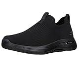 Skechers Men's Gowalk Arch Fit-stretchfit Athletic Slip-on Casual Loafer Walking Shoe Sneaker, Black, 9