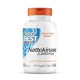 Doctor's Best Nattokinase - 2, 000 FU of Enzyme, Supports Heart Health & Circulatory & Normal Blood Flow, Non-GMO, Gluten Free, Vegan, 90 VC (DRB-00125)