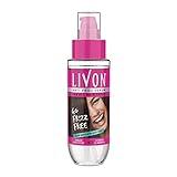 Livon Hair Serum for Men & Women | Frizz-free, stronger and shinier hair | Sulphate & Paraben free| For All Hair Types | Lightweight & Non Greasy | Enriched with Argan Oil & Vitamin E | 3.3 Fl.Oz