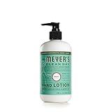 MRS. MEYER'S CLEAN DAY Hand Lotion for Dry Hands, Non-Greasy Moisturizer Made with Essential Oils, Basil, 12 oz