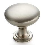 Ravinte 30 Pack Brushed Nickel Round Zinc Cabinet Knobs for Kitchen Bathroom Closet Dresser Cabinets