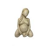 Birthing Woman Statue, Mother Pregnant Childbirth Figure, Great Mother Goddess Gift for Midwife Newborn Resin Crafts Home Decor, Collectable