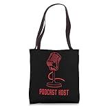 Podcast Host Talk Show Retro Podcasting Microphone Podcaster Tote Bag