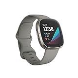 Fitbit - Sense Advanced Health Smartwatch - Silver (Renewed)