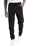 THE GYM PEOPLE Men's Fleece Joggers Pants with Deep Pockets Athletic Loose-fit Sweatpants for Workout, Running, Training