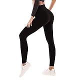 CADITEX Fleece Lined Leggings for Women - Women Leggings Buttery Soft Gym Yoga Pants Black