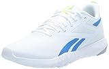 Reebok Men's Flexagon Force 4 Sneaker, Footwear White/Kinetic Blue/Digital Lime, 10