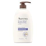 Aveeno Stress Relief Moisturizing Body Lotion with Lavender Scent, to help you feel Calm and Relaxed, Hydrating Body Lotion for Dry Skin, 33 FL OZ