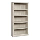 Sauder Miscellaneous Storage 5 Bookcase/Book Shelf, L: 35.28" x W: 13.23" x H: 69.76", Chalked Chestnut finish