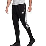 adidas Men's Tiro 21 Track Pants, Black/White, Medium