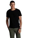 Fruit of the Loom Men's Recover Cotton T-Shirt Made with Sustainable, Low Impact Recycled Fiber, Black, Small