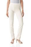 Yogipace,Belt Loops,Petite Women's Straight Leg Yoga Dress Pant Work Pants Commute Office Slacks,27",Cream,Size XS