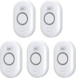 5 Pack Water Leak Detectors for Home, 100dB Water Sensor Alarm for Basement, Water Leakage Detection Devices for Pipe/Drain/Sink/Faucet Drip, Floor Flooding in Bathroom/Kitchen/Toilet/Laundry Room