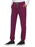 KOI Next Gen 740 Women's Good Vibe Jogger Scrub Pant Wine M