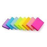 Sticky Notes 1.5x2 inch Bright Colors Self-Stick Pads 8 Pads/Pack 100 Sheets/Pad Total 800 Sheets