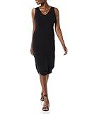 Amazon Essentials Women's Jersey Regular-Fit Sleeveless v-Neck Midi Dress (Previously Daily Ritual), Black, Large