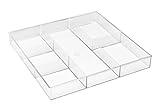 Whitmor 6-Section Clear Drawer Organizer