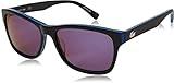 Lacoste L683S Square Sunglasses, Black/Blue/Black, 55 mm