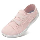 XIHALOOK Women's Barefoot Shoes Minimalist Wide Width Toe Box Fashion Sneakers Zero Drop Loafer Pink, 9 Wide