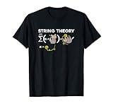 Funny String Theory Humor Physics Student Cat Lover Girls T-Shirt