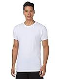 Hanes Big Men's Tagless ComfortSoft Crew Undershirt Tall 3-Pack, White, 2XLT