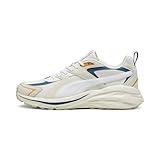 PUMA Mens Hypnotic Sneaker, Warm White-PUMA Mens White-Alpine Snow, 7