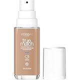 L'Oreal Paris True Match Super-Blendable Foundation, Medium Coverage Liquid Foundation Makeup, C5, Medium, 1 Fl Oz