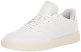 adidas Women's CourtBlock Sneaker, White/White/Off White, 9