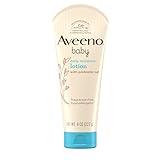 Aveeno Baby Daily Moisture Body Lotion for Sensitive Skin, Hypoallergenic Moisturizing Baby Lotion with Nourishing Oatmeal to Deeply Moisturize Baby's Skin, Fragrance-Free, 8 fl. oz