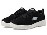 Skechers Women's Go Walk Joy Violet Sneaker, Black/Mint, 9