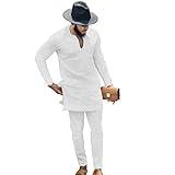 African Men‘s Clothing Fashion Suit two Pieces Set Dashiki Outfit Top Pant Tracksuit R5 Small