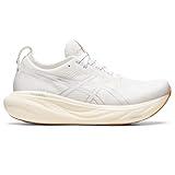 ASICS Women's Gel-Nimbus 25 Running Shoes, 8.5, White/White