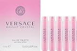 Versace 5 Bright Crystal EDT Spray Sample Women Vial 1 Ml/0.03 oz each