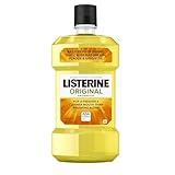 Listerine Original Antiseptic Oral Care Mouthwash to Kill 99% of Germs That Cause Bad Breath, Plaque and Gingivitis, ADA-Accepted Mouthwash, Original Flavored Oral Rinse, 1 L