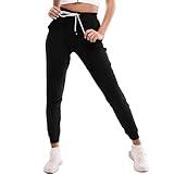 Stanpetix Joggers for Women with Pockets Women's Sweatpants Running Sport Pants (Stripe Black,L)