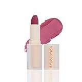 Revolution Beauty, Lip Allure Soft Satin Lipstick, Highly Pigmented & Smudge Proof, Long Lasting Creamy Satin Finish, Contains Vitamin E, Berry Boss, 0.11 Oz