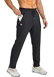 G Gradual Men's Sweatpants with Zipper Pockets Tapered Joggers for Men Athletic Pants for Workout, Jogging, Running (Black, Medium)