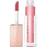 Maybelline Lifter Gloss, Hydrating Lip Gloss with Hyaluronic Acid, High Shine for Plumper Looking Lips, Silk, Warm Mauve Neutral, 0.18 Ounce