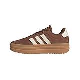 adidas Women's VL Court Bold Sneaker, Preloved Brown/Chalk White/Wonder Beige, 9.5