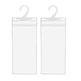 Handicap Parking Placard Permit Hanger Sleeves- Transparent Plastic Disabled Parking Placard Protector with Large Hanger, Pack of 2