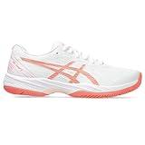 ASICS Women's Gel-Game 9 Tennis Shoe, 8.5, White/Sun Coral