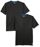 Amazon Essentials Men's Active Performance Tech T-Shirt (Available in Big & Tall), Pack of 2, Black, X-Large