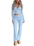 LILLUSORY 2 Two Piece Sets Cute Teen Girl Clothes Womens 2024 Fall Fashion Casual Trendy Sexy Y2K Sweatsuit Sweat Suit Matching Loungewear Lounge Pants Hoodies Sweater Outfits Clothing