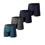 Pair of Thieves Soft Cotton Boxer Briefs for Men Pack (4 Pack) - Tagless Underwear for Men Pack Dark Navy